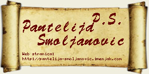 Pantelija Smoljanović vizit kartica
